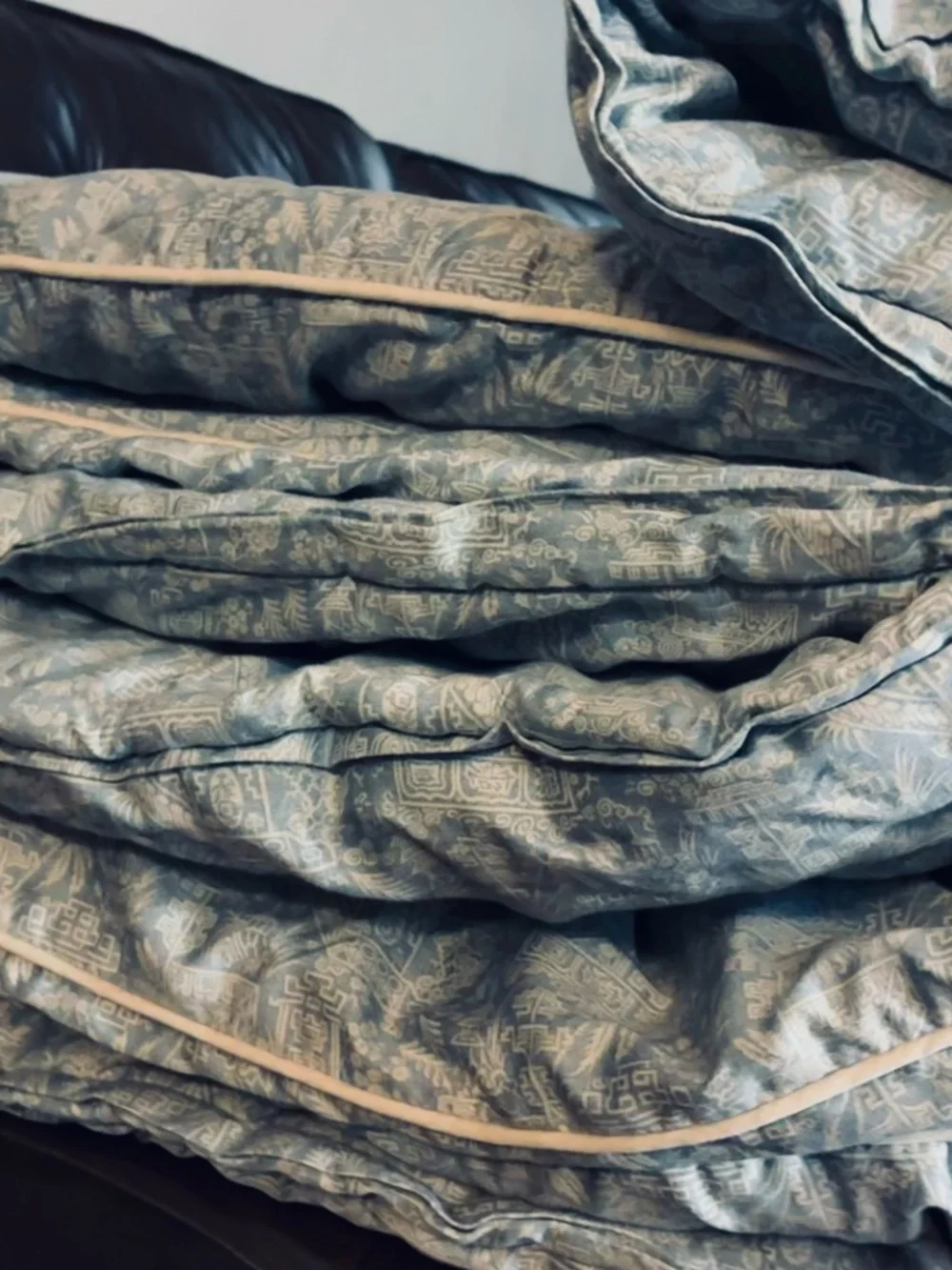 Vtg Ralph Lauren Indochine Pagoda King Comforter